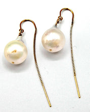 Load image into Gallery viewer, The Hope Baroque Pearl threader earrings
