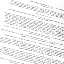 Load image into Gallery viewer, Pregnancy Stones bracelet