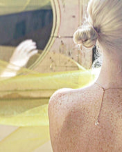 Load image into Gallery viewer, Raw square cut Moonstone drop necklace