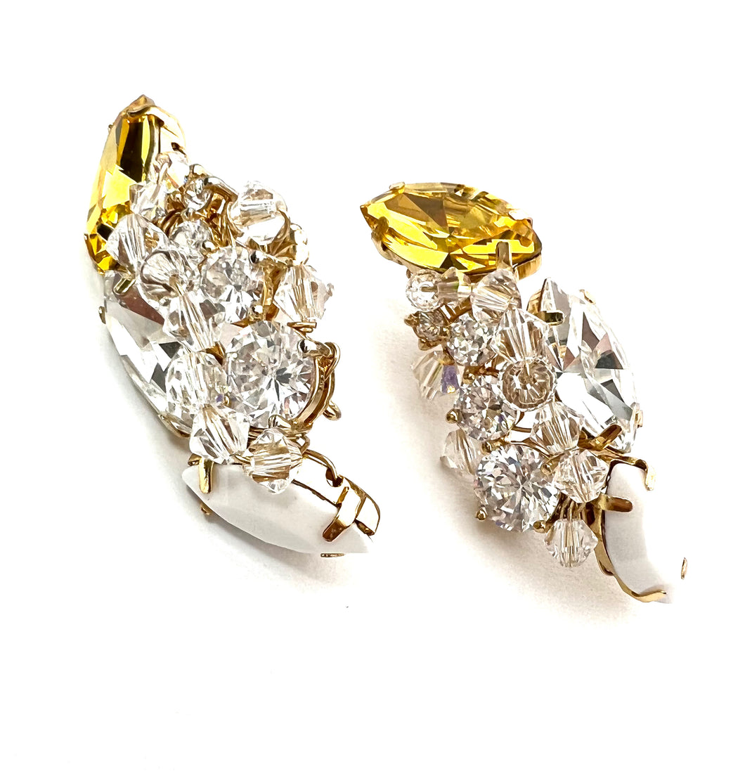 Canary Cluster Stud Earrings - Canary