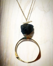 Load image into Gallery viewer, Circle of Life Black Tourmaline necklace