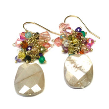 Load image into Gallery viewer, Moonstone or Labradorite Festival earrings