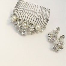 Load image into Gallery viewer, The Elizabeth Bridal Art Deco inspired tiara and hair comb