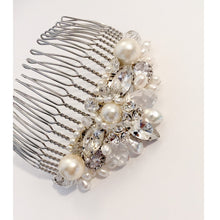 Load image into Gallery viewer, The Elizabeth Bridal Art Deco inspired tiara and hair comb
