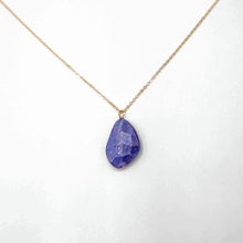 Load image into Gallery viewer, Large moonstone drop necklace (taupe, periwinkle, labradorite)