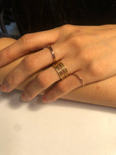 Load image into Gallery viewer, Hammered Stacking ring: 14k Gold Fill or Sterling silver