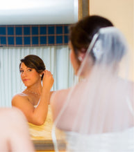 Load image into Gallery viewer, Shannon pearl and Diamond cluster stud earrings