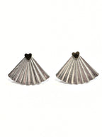 Fan Rhinestone Ear Jacket Earrings