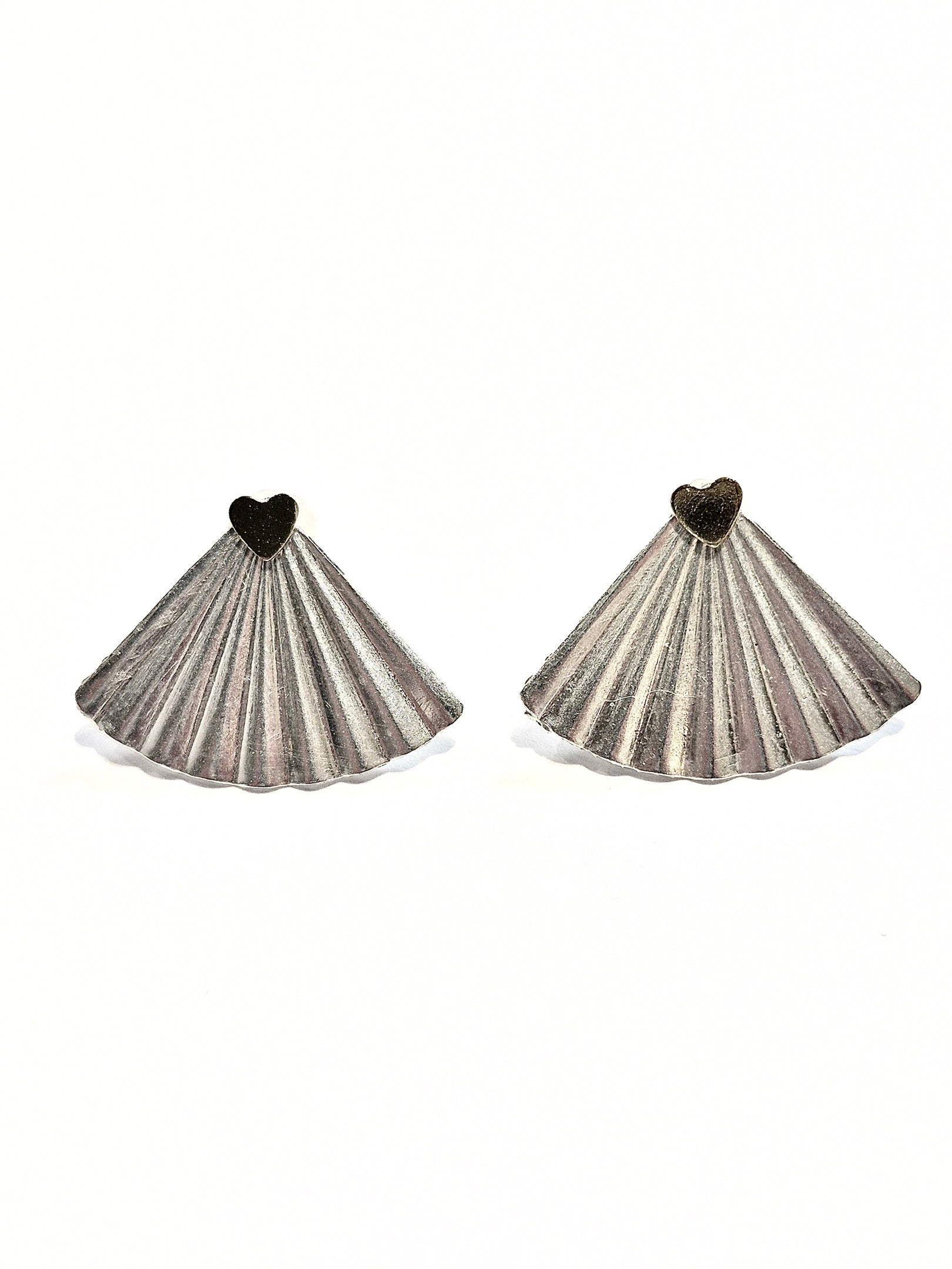 Fan Rhinestone Ear Jacket Earrings