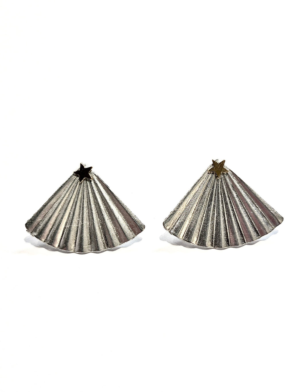 Fan Rhinestone Ear Jacket Earrings
