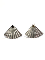 Fan Rhinestone Ear Jacket Earrings