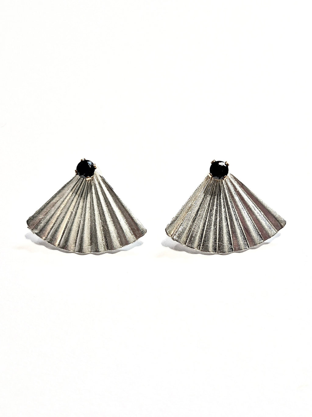 Fan Rhinestone Ear Jacket Earrings