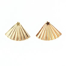 Load image into Gallery viewer, Secret Fan Ear Jacket stud earrings
