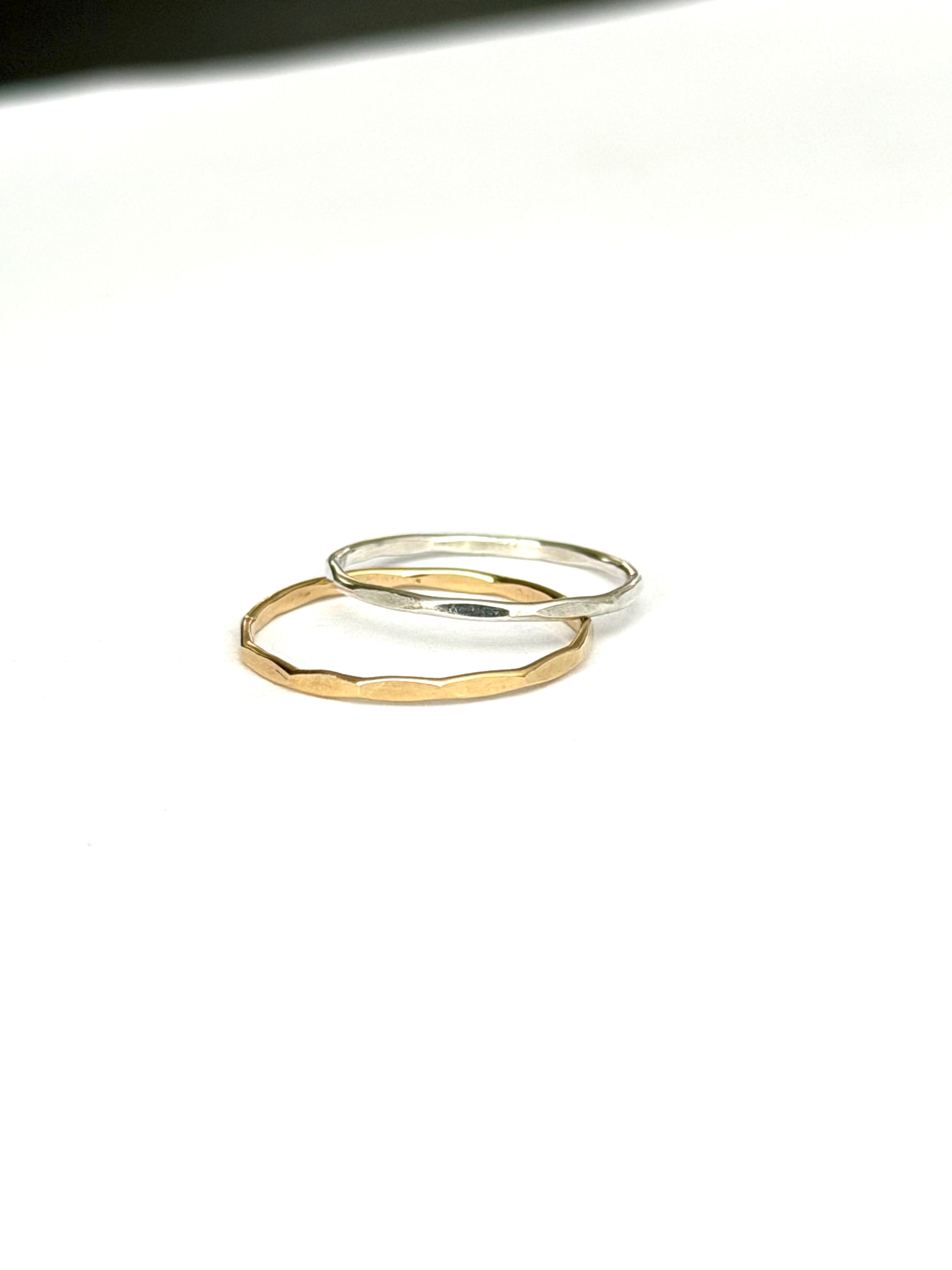 Hammered Stacking Ring