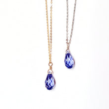 Load image into Gallery viewer, Swarovski Crystal Droplet Necklace: Many Colors Available
