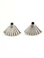 Fan Rhinestone Ear Jacket Earrings
