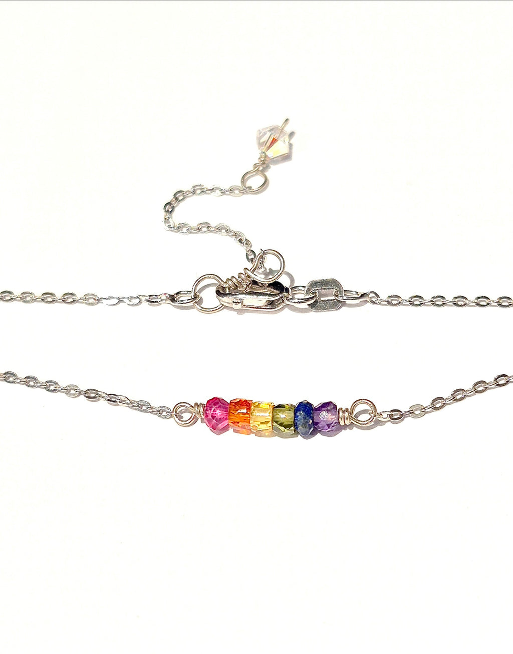 Chakra Stones Rainbow Choker Necklace
