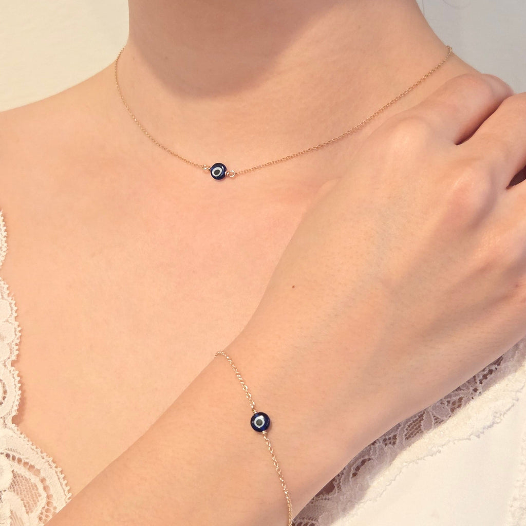 Evil Eye Bracelet w Swarovski Clasp