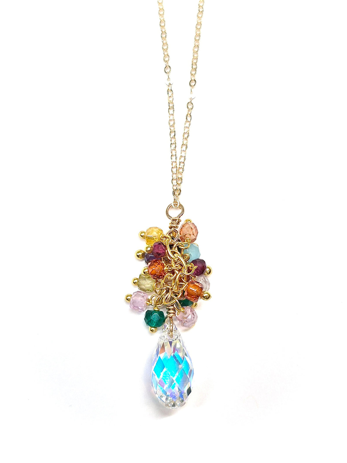Festival Swarovski Crystal Droplet Necklace
