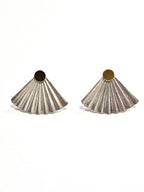 Fan Rhinestone Ear Jacket Earrings