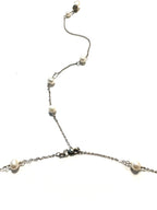 The Jillian Pearl Spacer Necklace with Optional Back Drop
