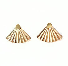 Load image into Gallery viewer, Secret Fan Ear Jacket stud earrings
