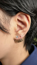 Load image into Gallery viewer, Hand hammered climber earrings
