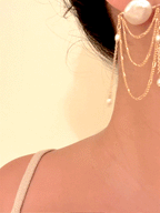 Coin Pearl Chandelier Earrings