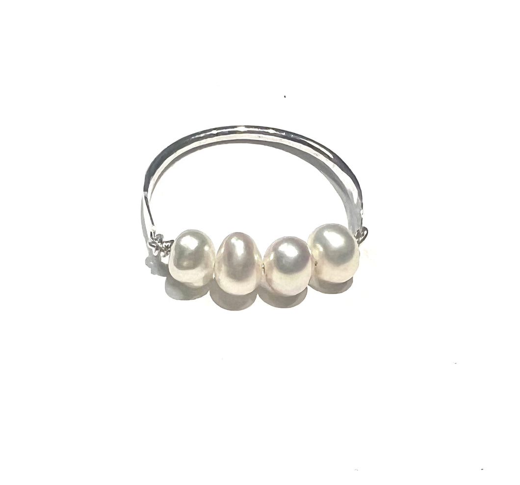 Four Pearl ring 14K gold filled Ring (or sterling silver ring)