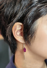 Load image into Gallery viewer, Hand hammered climber earrings
