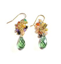 Load image into Gallery viewer, Crystal Droplet Festival Threader earrings
