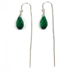 Swarovski Crystal Droplet Threader Earrings
