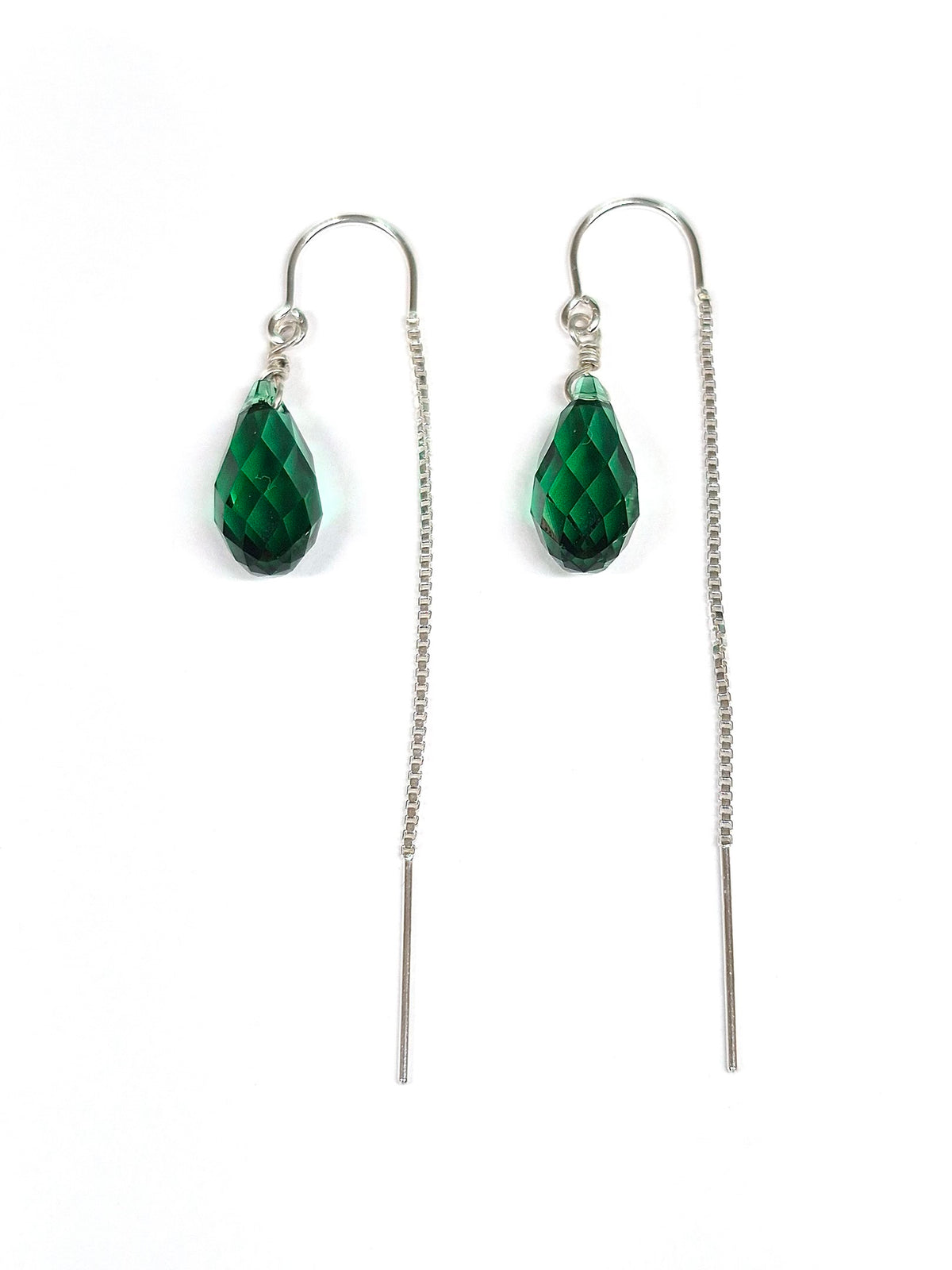 Swarovski Crystal Droplet Threader Earrings