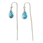 Swarovski Crystal Droplet Threader Earrings