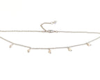 Dangling Pearl Spacer Necklace