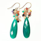 Emerald Green Festival earrings