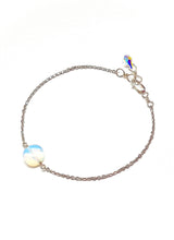 Load image into Gallery viewer, Opalite opal sparkle bracelet, opal and rhinestone bracelet
