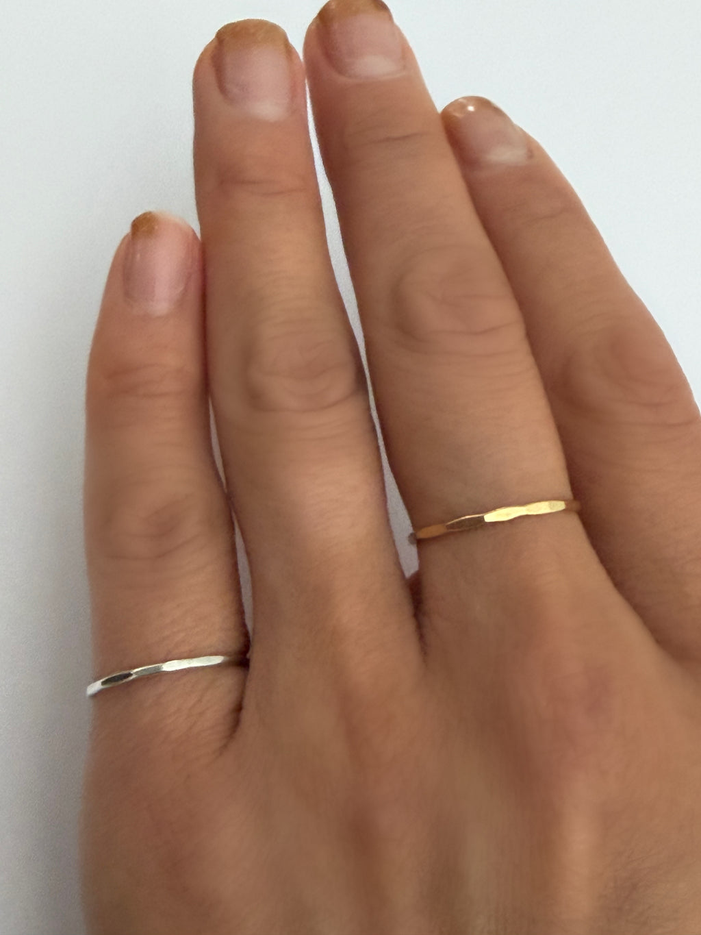 Hammered Stacking Ring