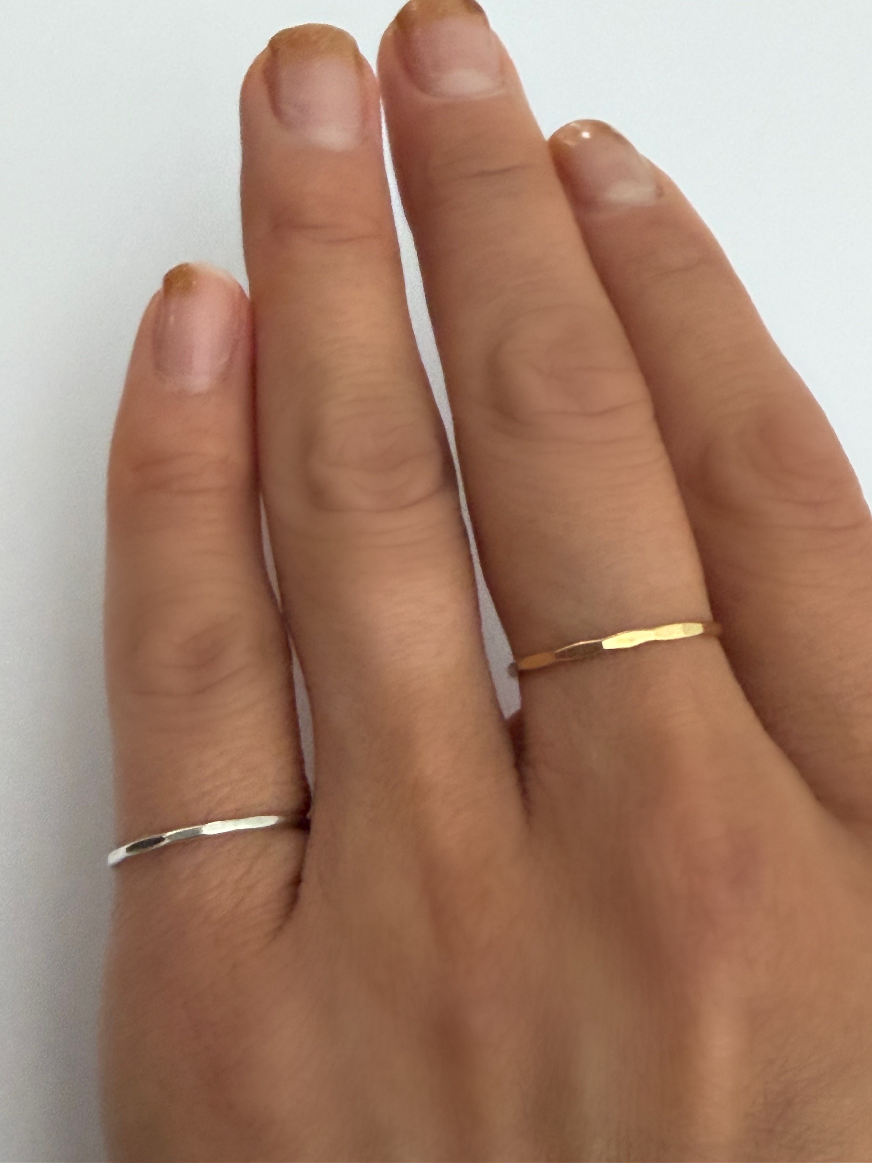 Hammered Stacking Ring