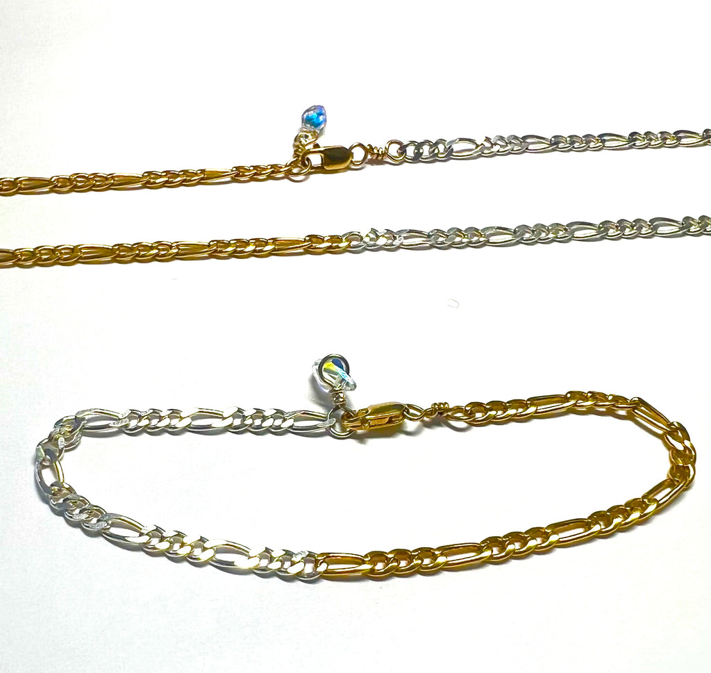 Figaro Chain Bracelet / Anklet