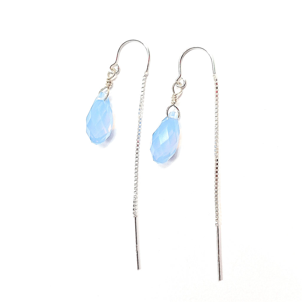 Swarovski Crystal Droplet Threader Earrings