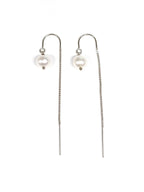Single Pearl Earrings