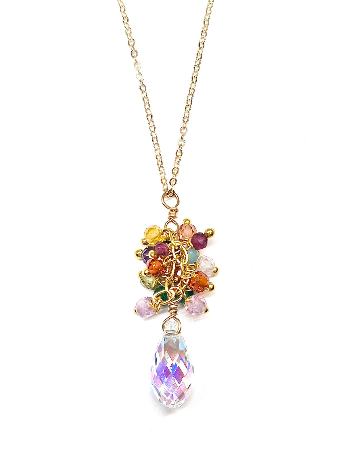 Festival Swarovski Crystal Droplet Necklace