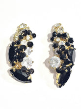 Load image into Gallery viewer, The Krista Black Cluster stud earrings
