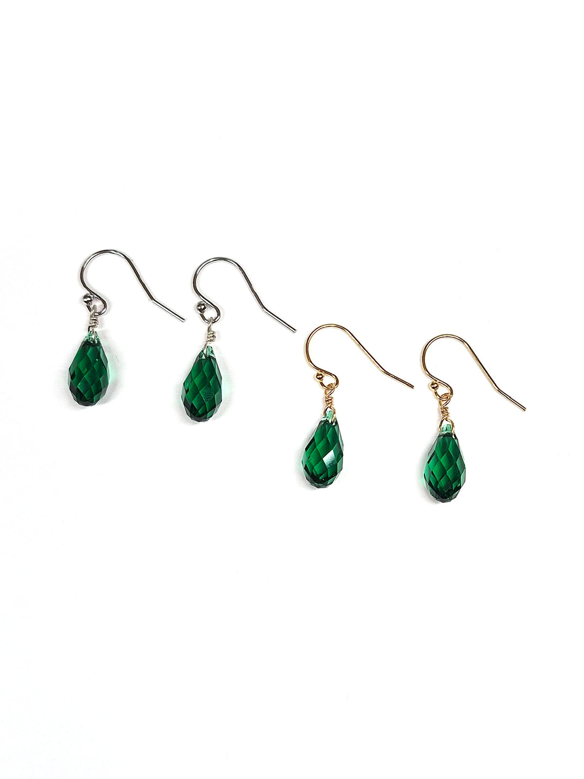 Swarovski Crystal Droplet Threader Earrings