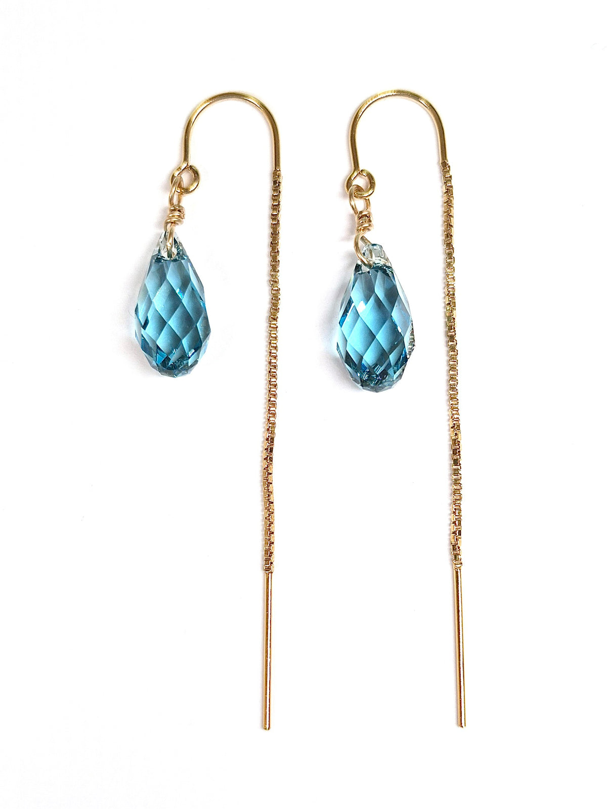 Swarovski Crystal Droplet Threader Earrings