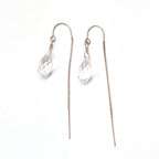 Swarovski Crystal Droplet Threader Earrings