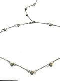 The Jillian Pearl Spacer Necklace with Optional Back Drop
