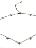 The Jillian Pearl Spacer Necklace with Optional Back Drop