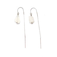 Load image into Gallery viewer, Moonstone thread earrings
